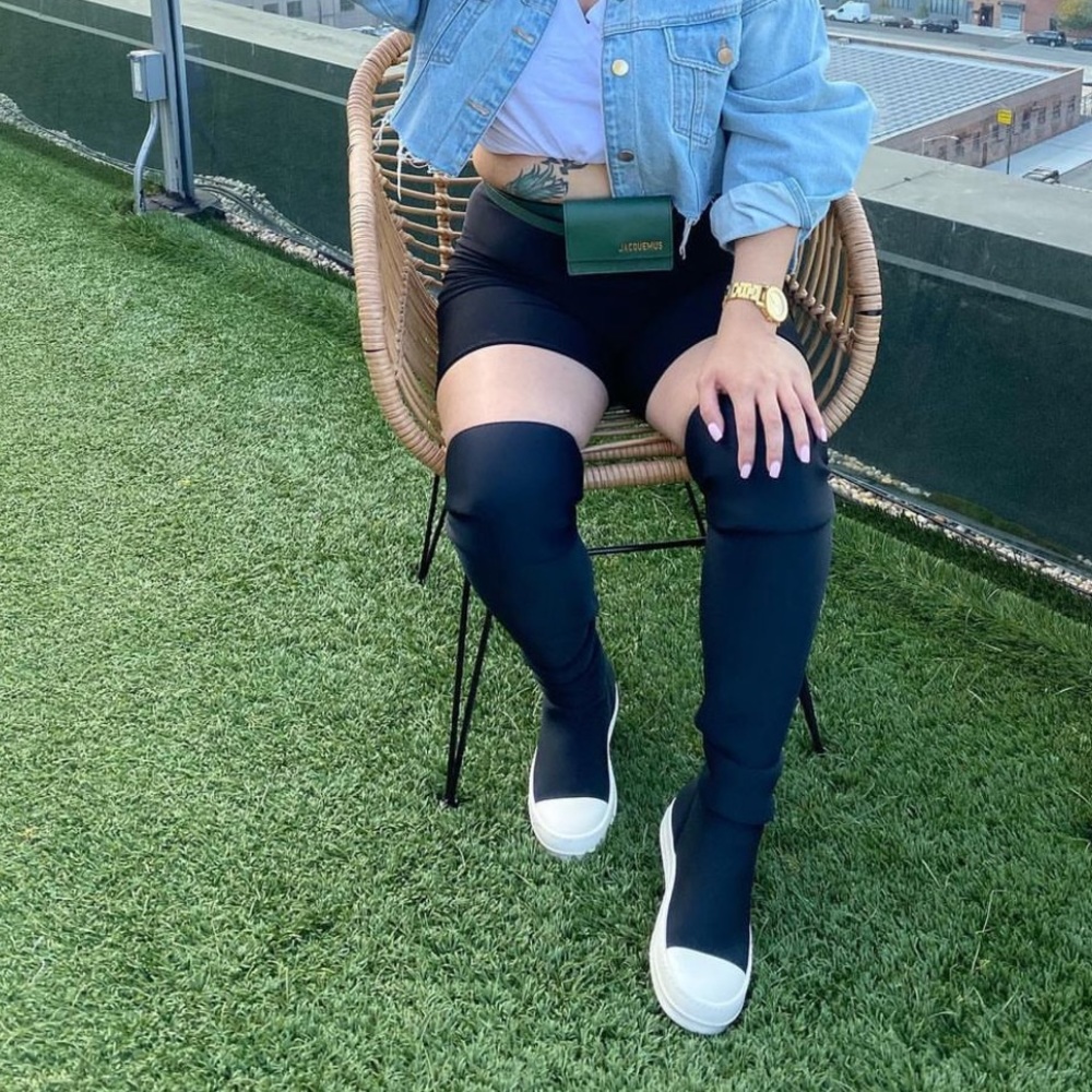 Rick Owen Thigh High Sneakers